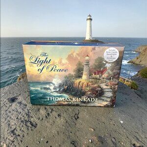 Thomas Kinkade Blank Note Cards "The Light of Peace" - NEW
